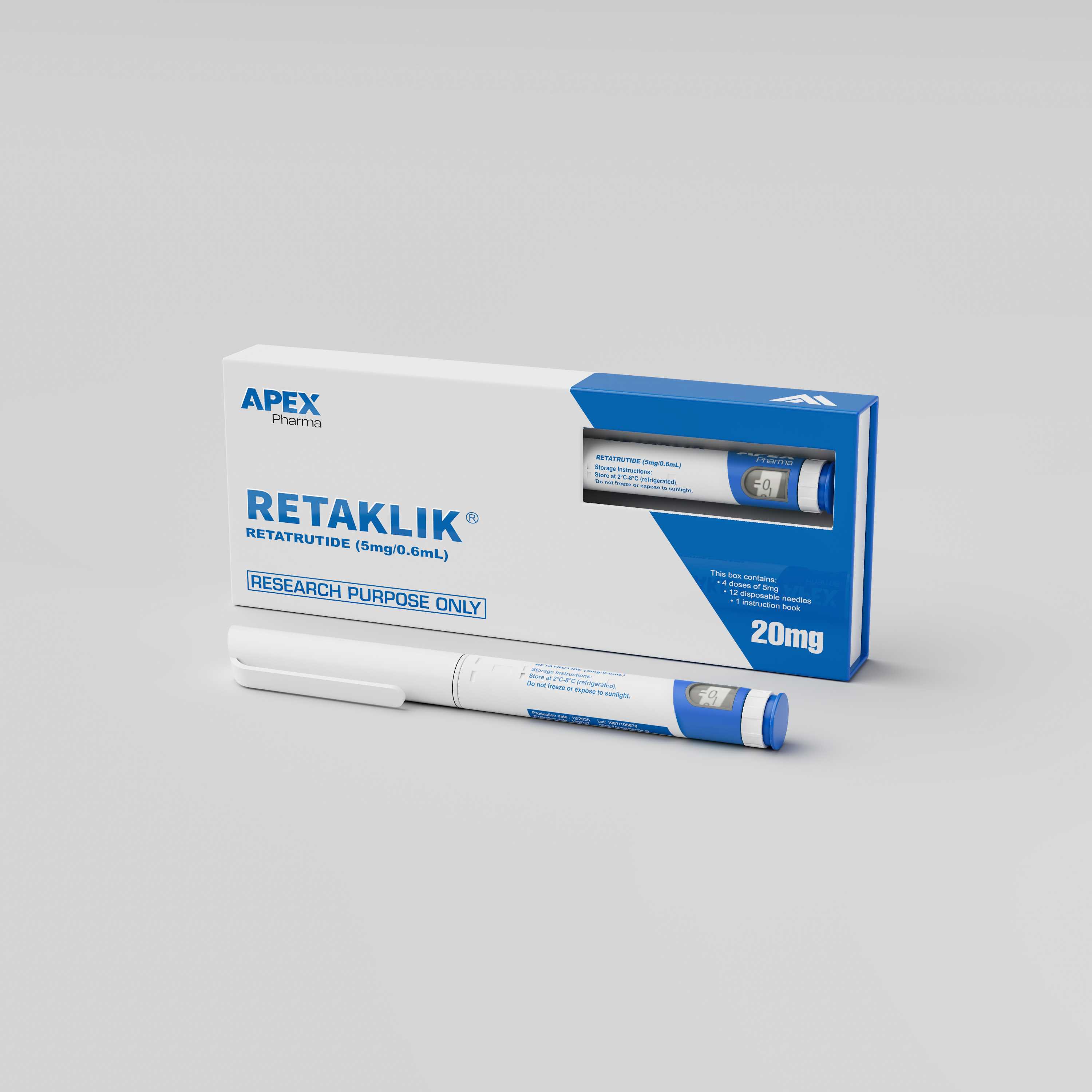 RETAKLIK peptide pen box and pen
